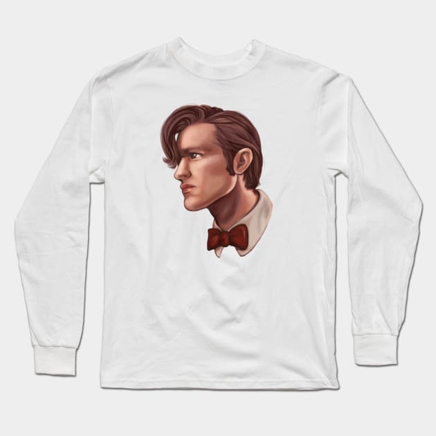 The eleventh doctor Long Sleeve T-Shirt by Blanquiurris